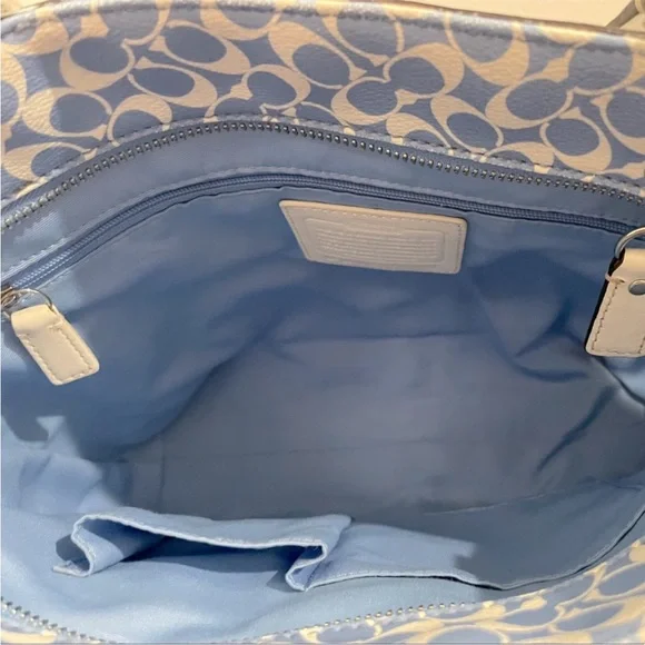 COACH CHELSEA SIGNATURE STRIPE HERITAGE TOTE F15137 - Picture 12 of 12